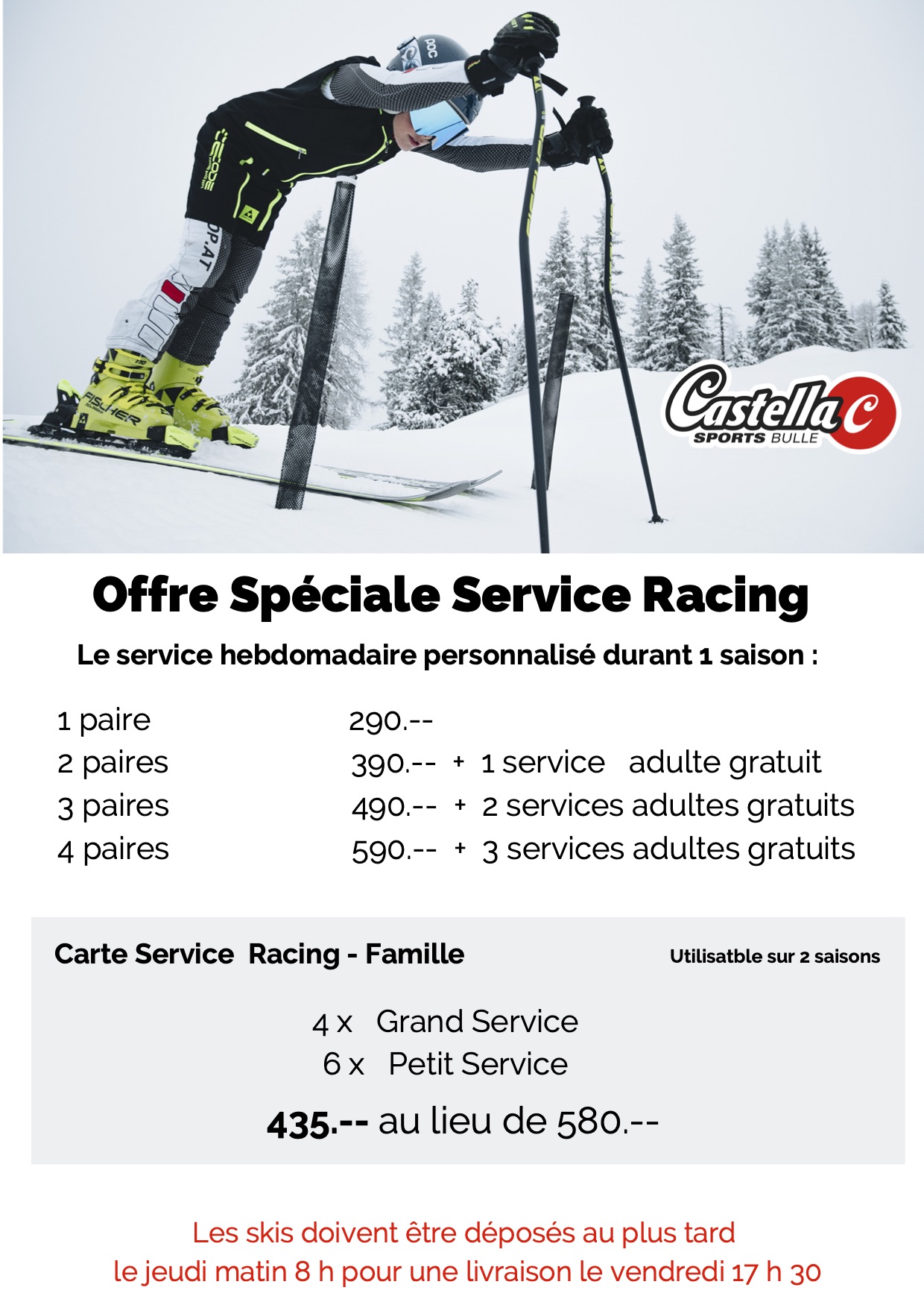 Service de ski racing version 3